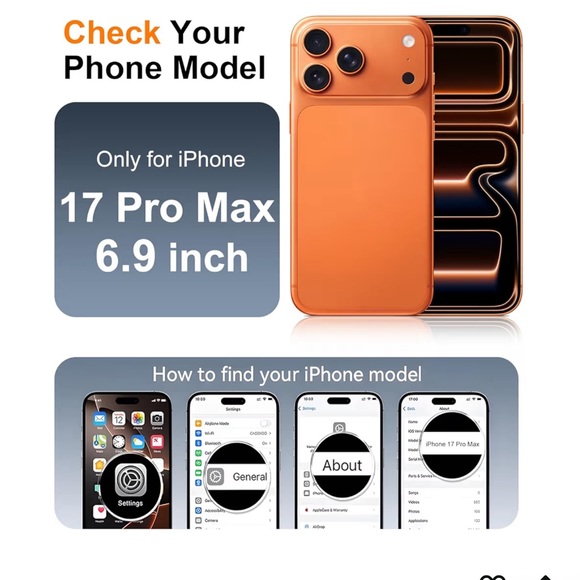 iPhone 17 pro max Light Blue Phone Case with Rotatable Ring Stand - Picture 5 of 7